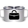 10 oz. White Stainless Steel Coffee Mug Thumbnail