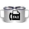 10 oz. White Stainless Steel Coffee Mug Thumbnail