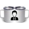 10 oz. White Stainless Steel Coffee Mug Thumbnail