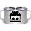 10 oz. White Stainless Steel Coffee Mug Thumbnail