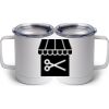10 oz. White Stainless Steel Coffee Mug Thumbnail
