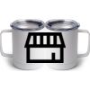 10 oz. White Stainless Steel Coffee Mug Thumbnail