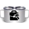 10 oz. White Stainless Steel Coffee Mug Thumbnail