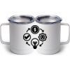 10 oz. White Stainless Steel Coffee Mug Thumbnail