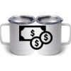 10 oz. White Stainless Steel Coffee Mug Thumbnail