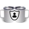10 oz. White Stainless Steel Coffee Mug Thumbnail