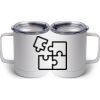 10 oz. White Stainless Steel Coffee Mug Thumbnail