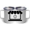 10 oz. White Stainless Steel Coffee Mug Thumbnail