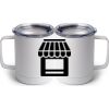 10 oz. White Stainless Steel Coffee Mug Thumbnail