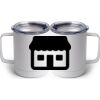 10 oz. White Stainless Steel Coffee Mug Thumbnail