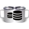 10 oz. White Stainless Steel Coffee Mug Thumbnail