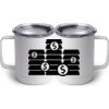 10 oz. White Stainless Steel Coffee Mug Thumbnail