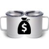 10 oz. White Stainless Steel Coffee Mug Thumbnail