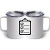 10 oz. White Stainless Steel Coffee Mug Thumbnail