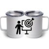 10 oz. White Stainless Steel Coffee Mug Thumbnail