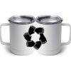 10 oz. White Stainless Steel Coffee Mug Thumbnail