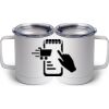 10 oz. White Stainless Steel Coffee Mug Thumbnail