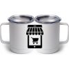 10 oz. White Stainless Steel Coffee Mug Thumbnail