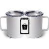 10 oz. White Stainless Steel Coffee Mug Thumbnail