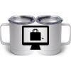 10 oz. White Stainless Steel Coffee Mug Thumbnail