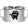 10 oz. White Stainless Steel Coffee Mug Thumbnail