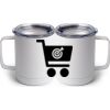 10 oz. White Stainless Steel Coffee Mug Thumbnail
