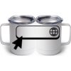 10 oz. White Stainless Steel Coffee Mug Thumbnail