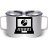 10 oz. White Stainless Steel Coffee Mug Thumbnail