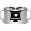 10 oz. White Stainless Steel Coffee Mug Thumbnail