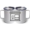 10 oz. White Stainless Steel Coffee Mug Thumbnail