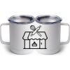 10 oz. White Stainless Steel Coffee Mug Thumbnail