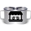 10 oz. White Stainless Steel Coffee Mug Thumbnail