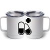10 oz. White Stainless Steel Coffee Mug Thumbnail