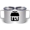 10 oz. White Stainless Steel Coffee Mug Thumbnail