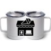 10 oz. White Stainless Steel Coffee Mug Thumbnail