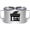 10 oz. White Stainless Steel Coffee Mug Thumbnail