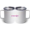 10 oz. White Stainless Steel Coffee Mug Thumbnail