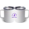 10 oz. White Stainless Steel Coffee Mug Thumbnail