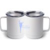 10 oz. White Stainless Steel Coffee Mug Thumbnail
