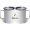 10 oz. White Stainless Steel Coffee Mug Thumbnail