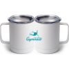10 oz. White Stainless Steel Coffee Mug Thumbnail