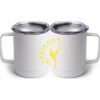 10 oz. White Stainless Steel Coffee Mug Thumbnail