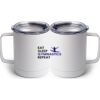 10 oz. White Stainless Steel Coffee Mug Thumbnail