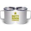 10 oz. White Stainless Steel Coffee Mug Thumbnail