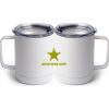 10 oz. White Stainless Steel Coffee Mug Thumbnail