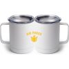 10 oz. White Stainless Steel Coffee Mug Thumbnail