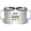 10 oz. White Stainless Steel Coffee Mug Thumbnail