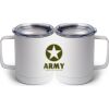 10 oz. White Stainless Steel Coffee Mug Thumbnail