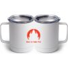 10 oz. White Stainless Steel Coffee Mug Thumbnail