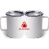 10 oz. White Stainless Steel Coffee Mug Thumbnail